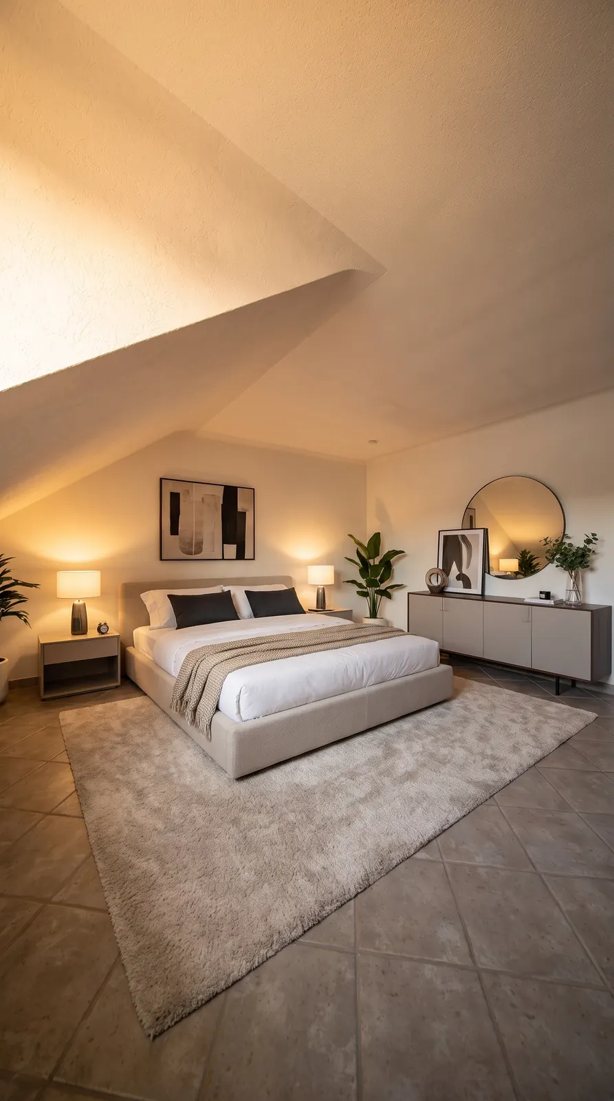 Schlafzimmer eingerichtet